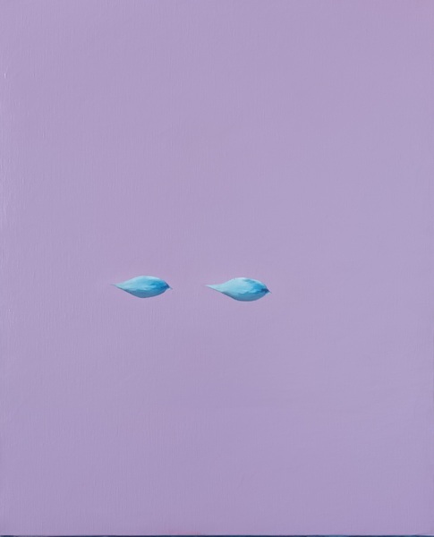 Peinture - Rester dans l'axe - Huile sur toile - 2026
