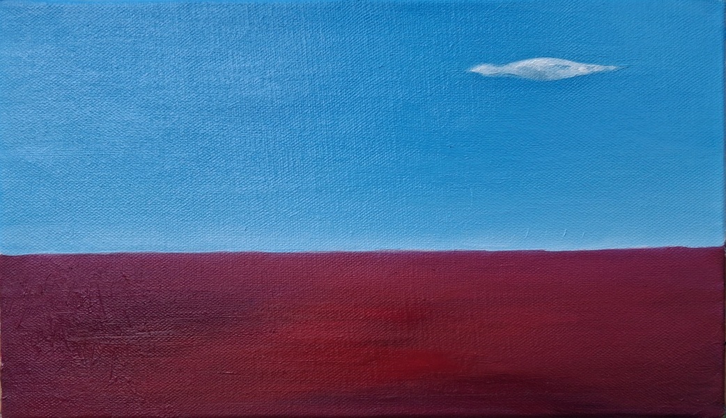 Peinture - Galopant dans le ciel - Huile sur toile - 2026