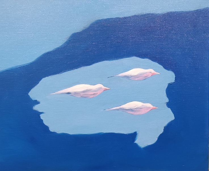 Peinture - La ruée vers l'Île - Huile sur toile - 2026